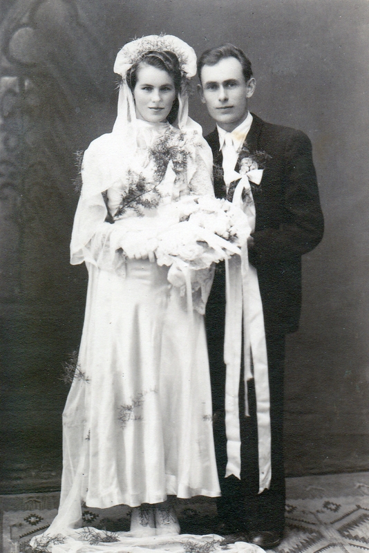 Na zdjęciu: Roman i Zofia Biega, zdjęcie z roku 1949